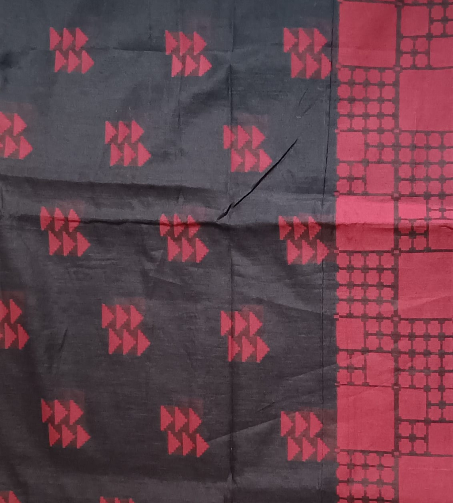 Black Ellampilai Handloom Cotton Saree