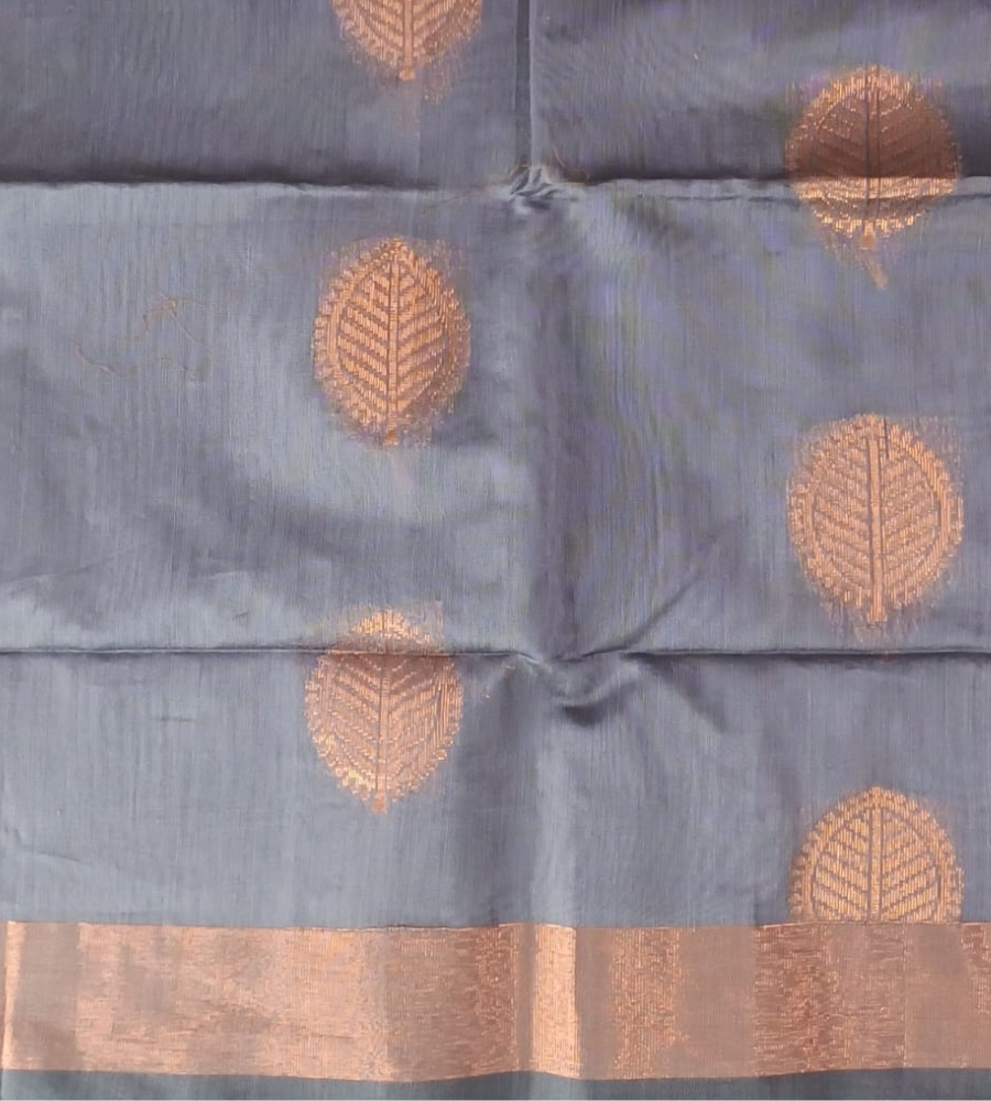 Grey Ellampilai Handloom Sico saree